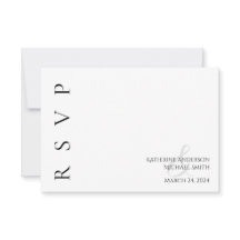 Modern Black and White Bröllop