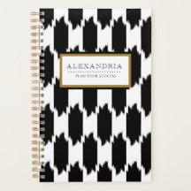 Modern Black and White Brushstrokes Personal