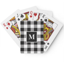 Modern Black and White Buffalo Play Mönster