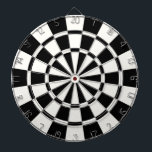 Modern Black And White Darttavla<br><div class="desc">Modern Black And White Dart Board</div>