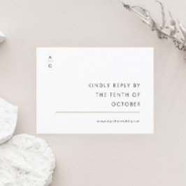 Modern Black and White Elegant bröllop webbplats OSA Kort