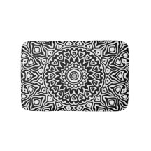 Modern Black and White Mandala Mönster