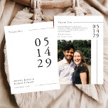 Modern Black and White Minimal Wedding Photo  Tack Kort<br><div class="desc">Express your heartfelt gratitude in style with this Modern Black and White Minimal Wedding Photo Thank You Card. Featuring your favorite wedding photo, clean typography, and a timeless monochrome design, this card offers a chic and elegant way to thank your guests. Perfect for modern couples who appreciate simplicity and sophistication,...</div>