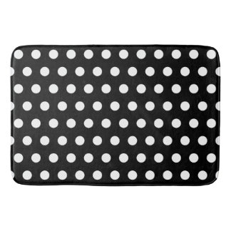Modern Black and White Polka dots Badrumsmatta