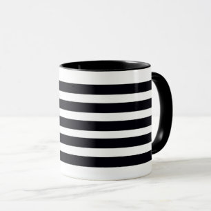 Modern Black and White Rand Coffee Tea Mugg