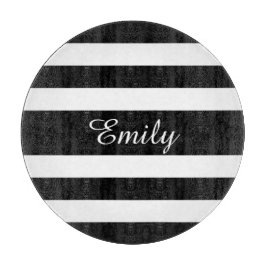 Modern Black and White Rand Mönster Namn