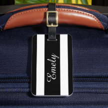 Modern Black and White Rand Mönster Namn