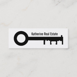 Modern Black and White Real Gods Long Mini Visitkort