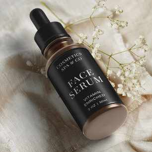 Modern Black Ansikte Serum Dropper Cosmo Flaska Wr Fraktsedel