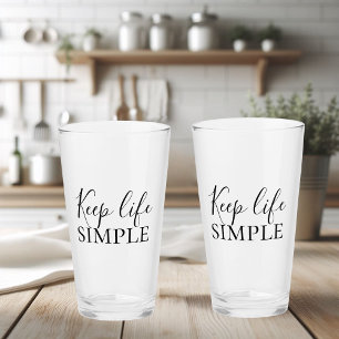 Modern Black Behålla Life Simple Glaskopp