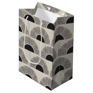 Modern Black & Beige Sunset Abstrakt Art Mönster