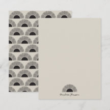 Modern Black & Beige Sunset Abstrakt Art Mönster