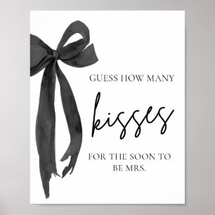 Modern Black Bow gissar hur många Kisses-spel Poster