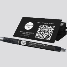 Modern Black Business Anpassningsbar Company Logot