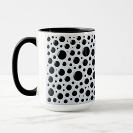 Modern Black Circles Mugg