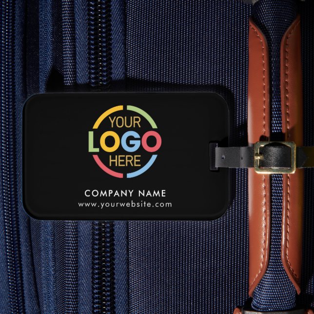 Modern Black Corporate Business Logotyp Bagagebricka (Framsida Insitu 4)