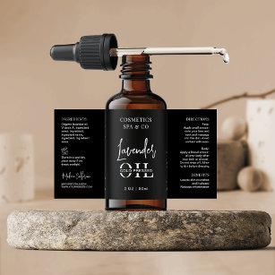 Modern Black Cosmetic Flaska-omslag runt produkten Fraktsedel