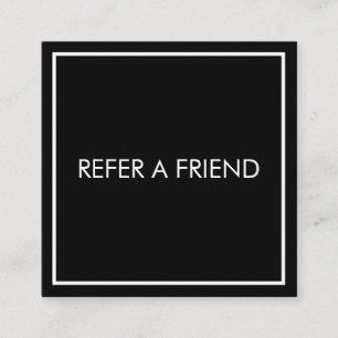 Modern Black Elegant Beauty Salon Rabattkort