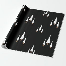 Modern Black Farmhouse Julgran Presentpapper