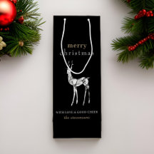 Modern Black God jul Crystal Reindeer