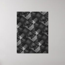 Modern-BLACK-GRÅTT-Mycket fint Kanvastryck