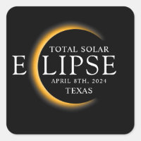 Modern Black & Guld 2024 Texas Total Solar Eclipse