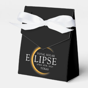 Modern Black & Guld 2024 Texas Total Solar Eclipse Presentaskar