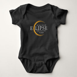 Modern Black & Guld 2024 Texas Total Solar Eclipse T Shirt