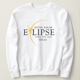Modern Black & Guld 2024 Texas Total Solar Eclipse T Shirt
