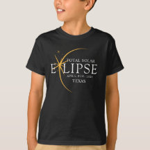 Modern Black & Guld 2024 Texas Total Solar Eclipse