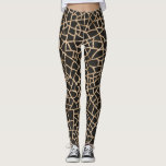 Modern Black & Guld Crackled Mönster Leggings<br><div class="desc">I det trendiget har de moderna lagarna en svart bakgrund med guld krackning.</div>