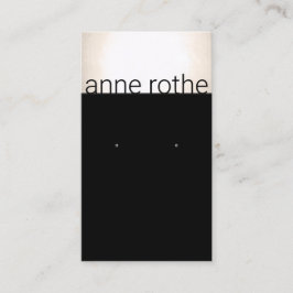 Modern Black Guld Earring Visning Holder Visitkort