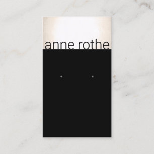 Modern Black Guld Earring Visning Holder Visitkort