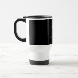 Modern Black Guld-skriptmonogram Resemugg