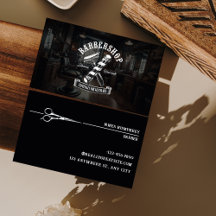 Modern Black Hair Stylist Barbershop