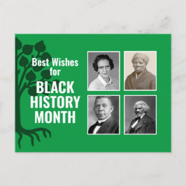 Modern BLACK HISTOY MÅNAD Anpassningsbar Photo BHM Helg Vykort