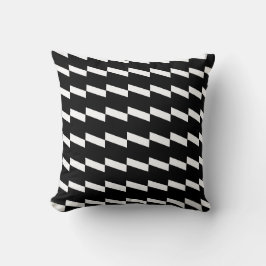 Modern Black Illusion Mönster Pillow Kudde