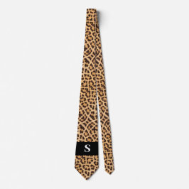 Modern Black Leopard Skriv ut Monogram Manar Slips