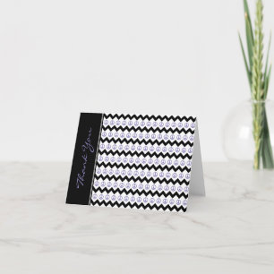 Modern Black Lila Chevron Fredstecken Tack Kort