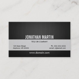 Modern Black och Grått Rand Visitkort