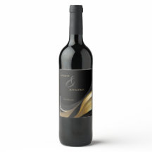 Modern Black och Guld Bröllop