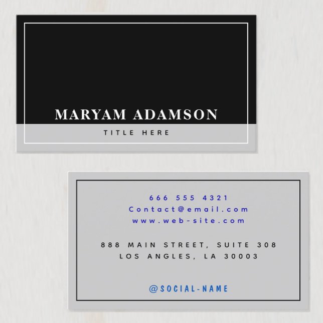 Modern Black och Silver Grått (This modern, metallic color palette)