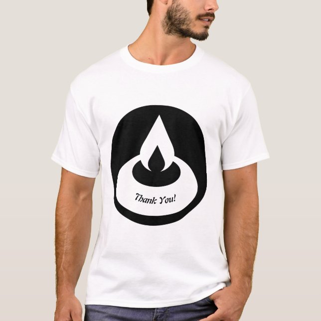 Modern Black Oil Light Tack! T-Shirt (Framsida)