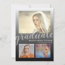 Modern Black Ombre Student, 3-foto Studenten