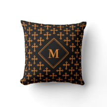 Modern Black Orange KOR Monogram