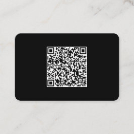 Modern Black-QR-Professionell-Social-media Visitkort