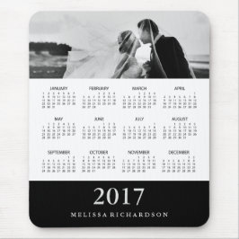 Modern Black Rand 2017-kalender och foto Musmatta