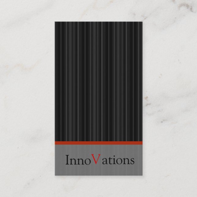 Modern Black Rand Visitkort (Framsida)