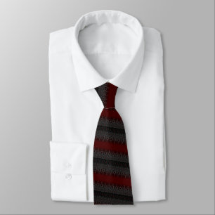 Modern Black Red Neck Tie Slips