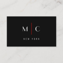Modern Black Red Sleek Luxury Company Typography